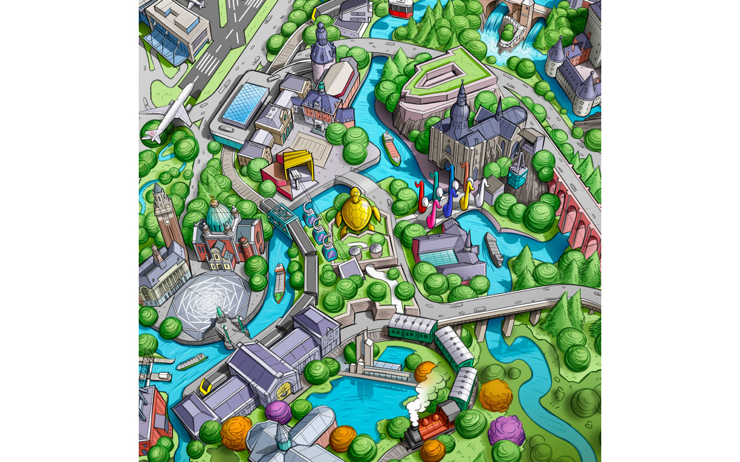 Puzzel Belgie in Vogelvlucht - afbeelding 8