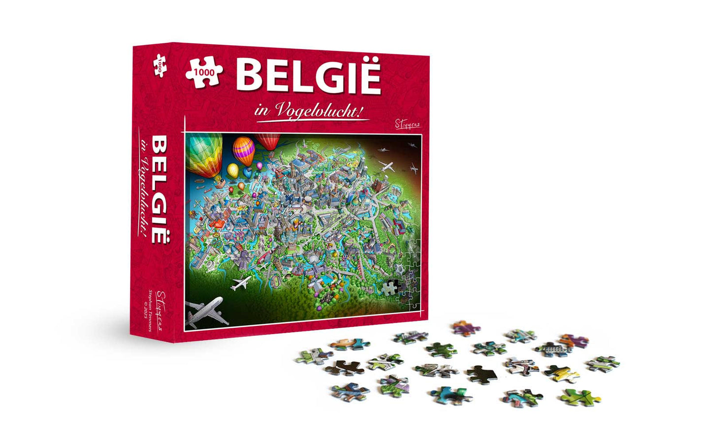 Puzzel Belgie in Vogelvlucht - afbeelding 1