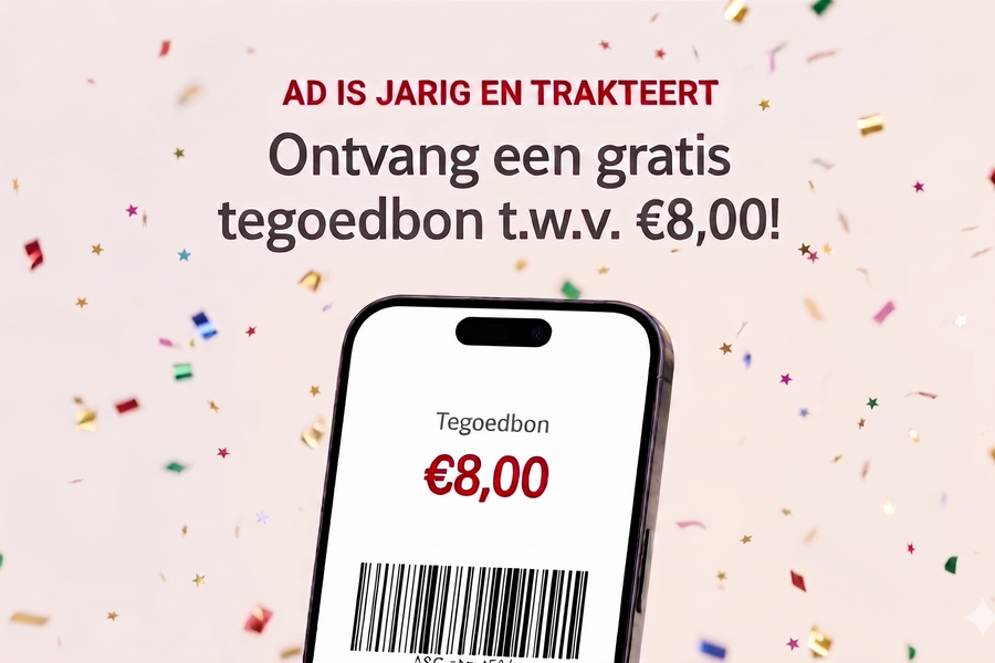 AD 80 jaar Tegoedbon t.w.v. € 8,- - afbeelding 1