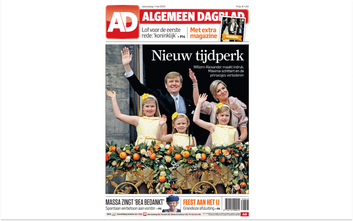 Iconische voorpagina AD - afbeelding 2