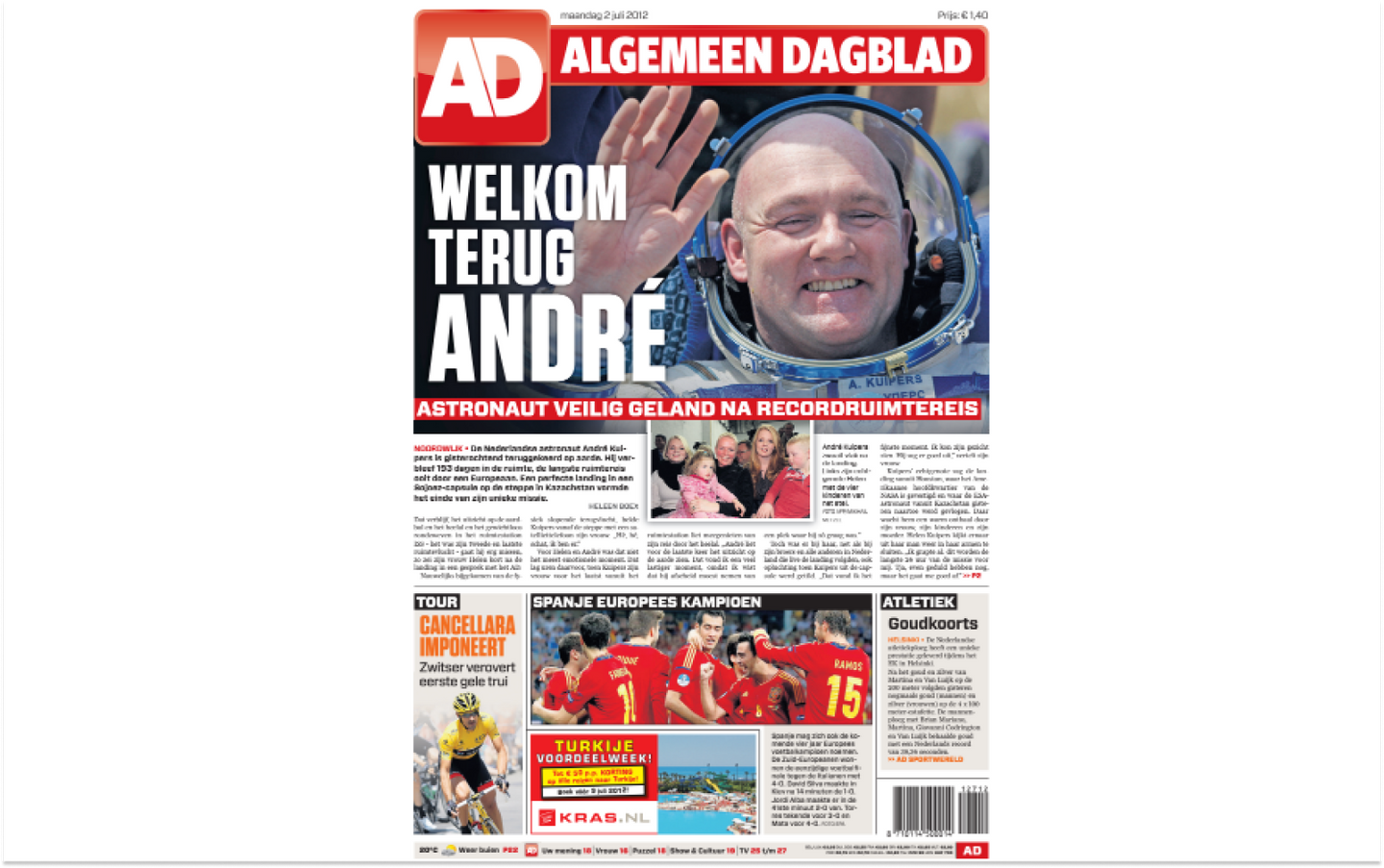 Iconische voorpagina AD - afbeelding 3