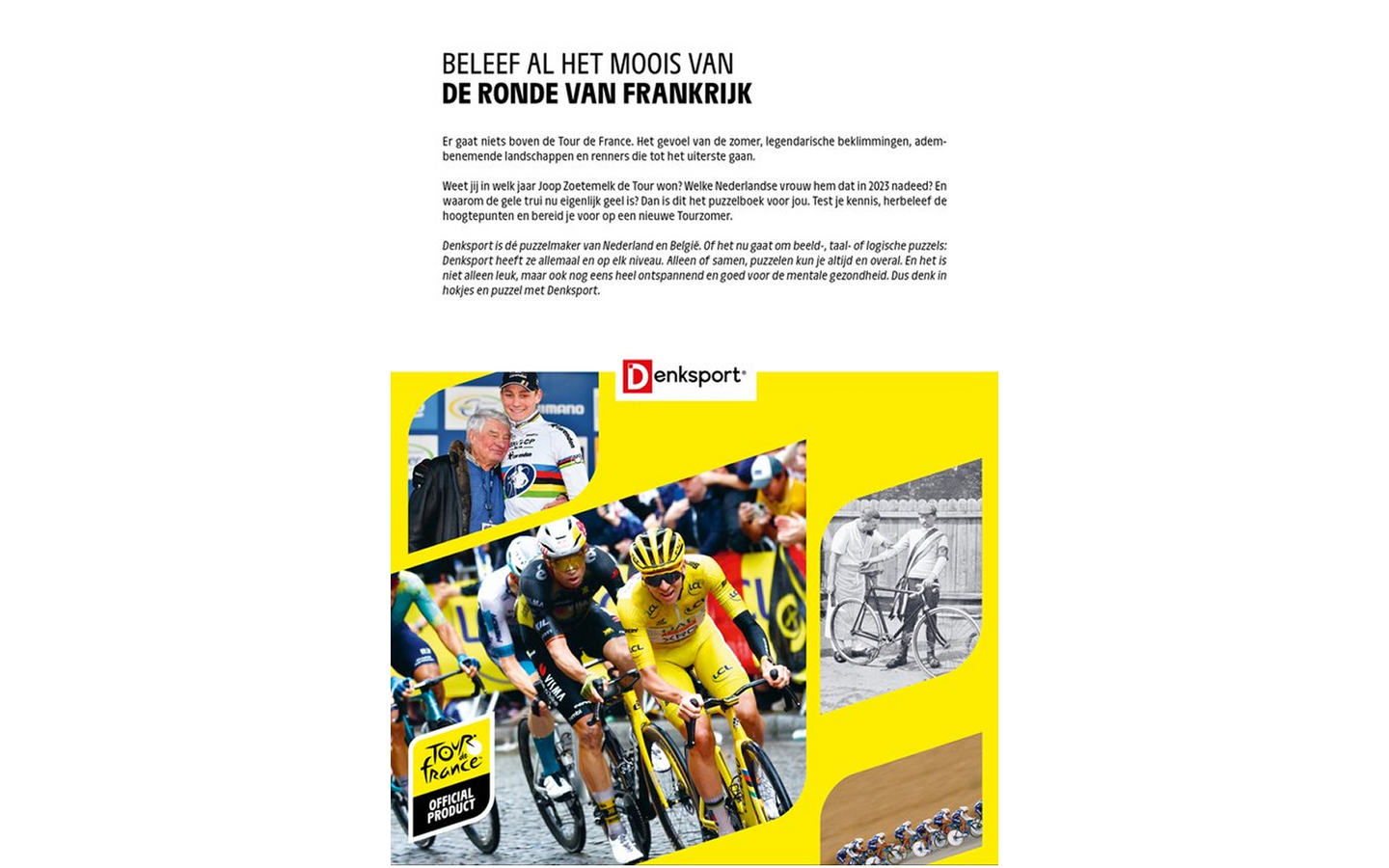Het Tour de France Puzzelboek - afbeelding 2