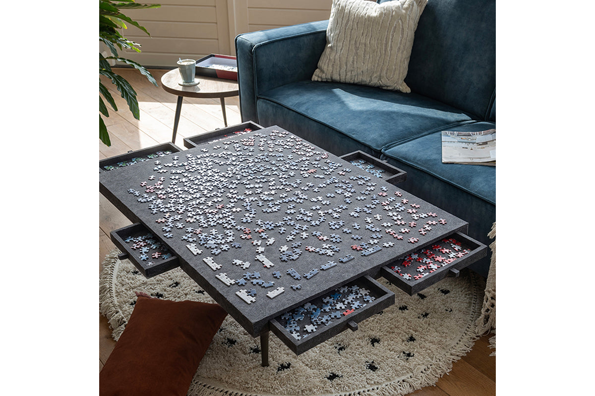 Puzzelbord Ergonomisch Ultra-Lichtgewicht Vilt met 4 lades - 1500 stuks - afbeelding 8